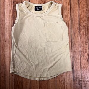 Little Bipsy 12-18!Light Yellow Bamboo Tank Top
